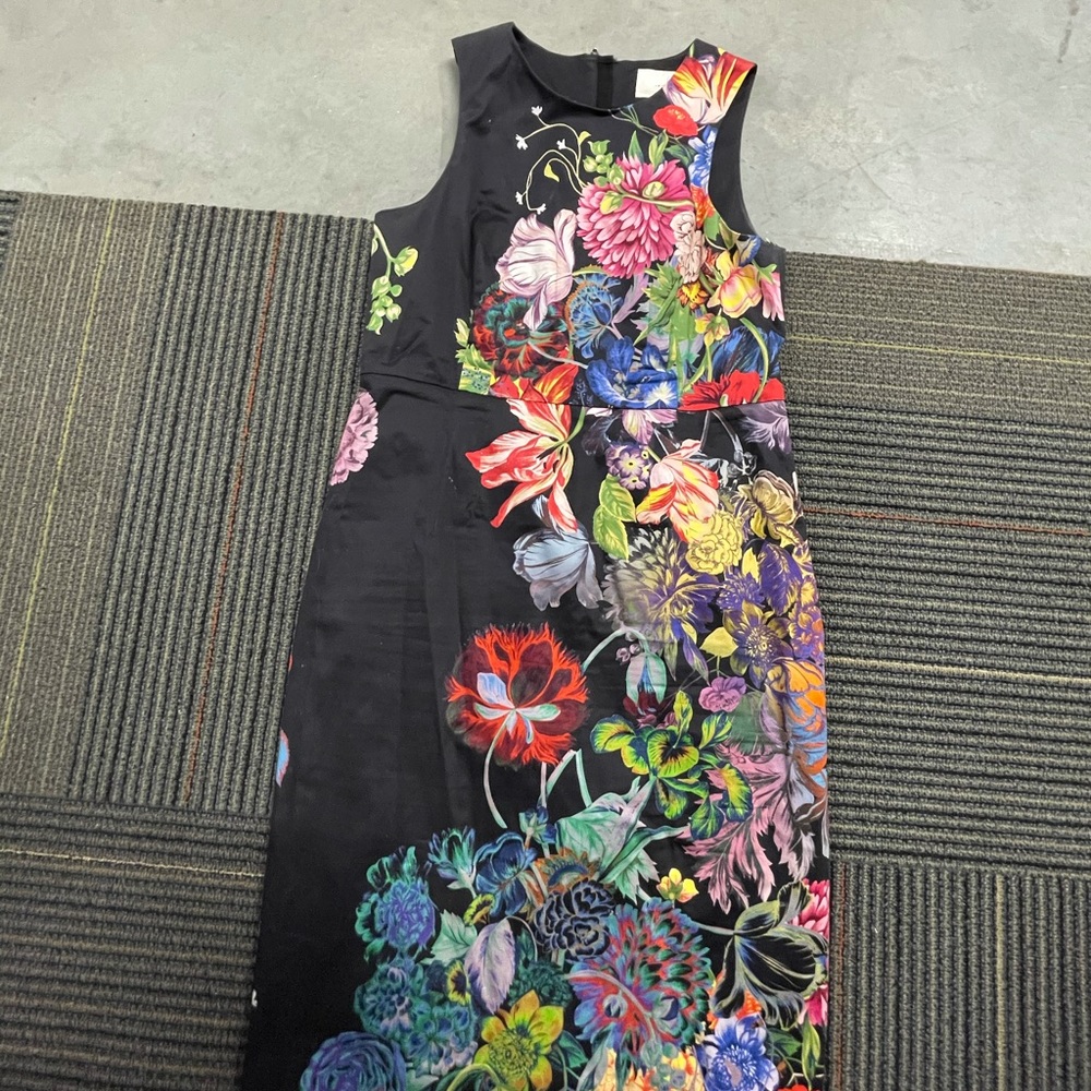 LAST CALL BEFORE DONATION: Leifsdottir Black Floral Dress - Picture 2 of 4